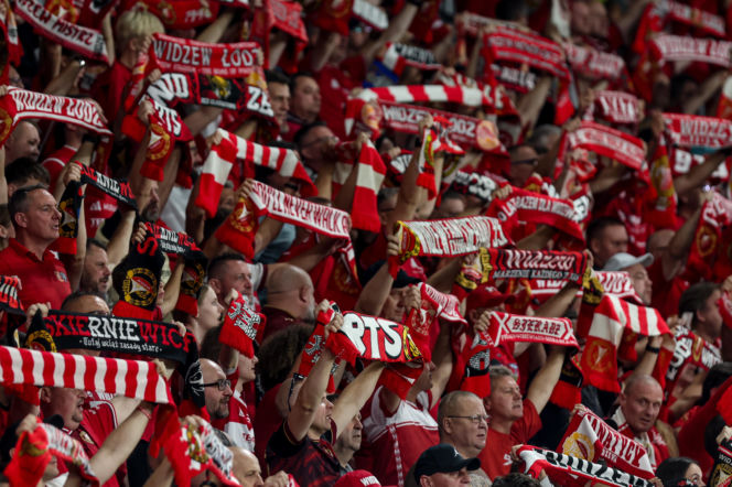 Widzew Łódź - Lech Poznań: Zdjęcia kibiców z meczu 6. kolejki PKO BP Ekstraklasy