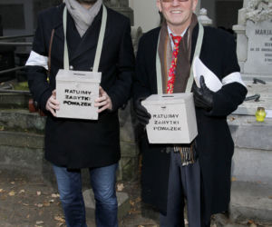 Artur Barciś i jego syn Franciszek