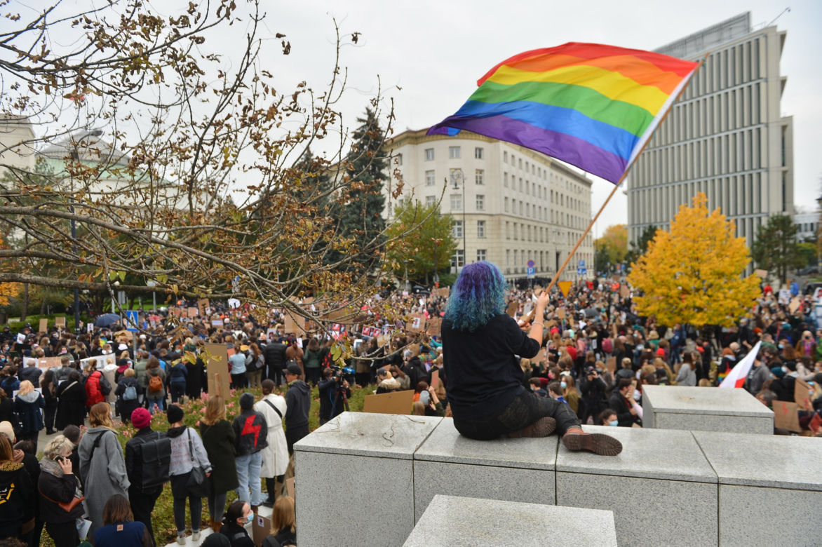 Warszawa. Protesty pod sejmem