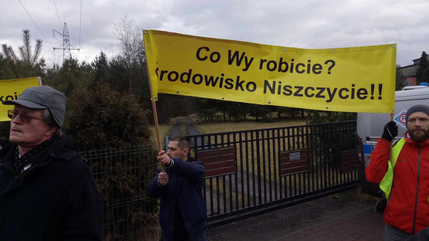Protest w Imielinie