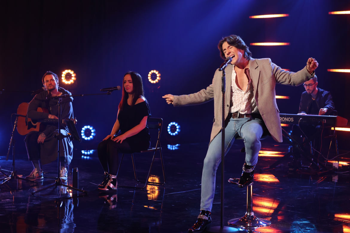 Dawid Kwiatkowski w obiektywie, podczas koncertu w ESKA Live!