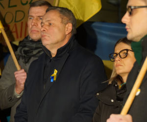 Wojna na Ukrainie. Bydgoszczanie protestowali przeciwko rosyjskiej agresji [ZDJĘCIA]