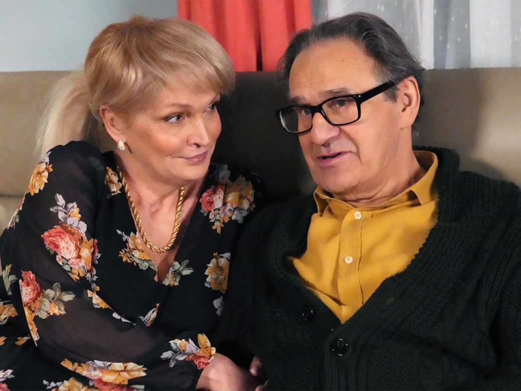 Barwy szczęścia, odcinek 3176: Małgorzata (Adrianna Biedrzyńska), Jerzy (Bronisław Wrocławski)