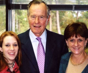 Roslyn Corrigan i  George Bush