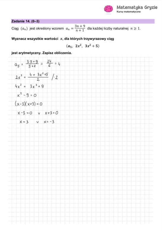 Matura próbna 2026 - matematyka. Gotowe odpowiedzi do arkusza CKE