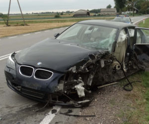 BMW staranowało TIR-a