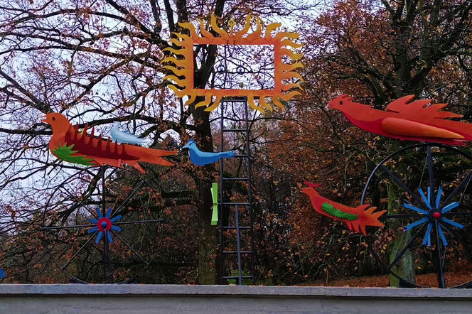 "Ogniste Ptaki" w Parku Kasprowicza w Szczecinie