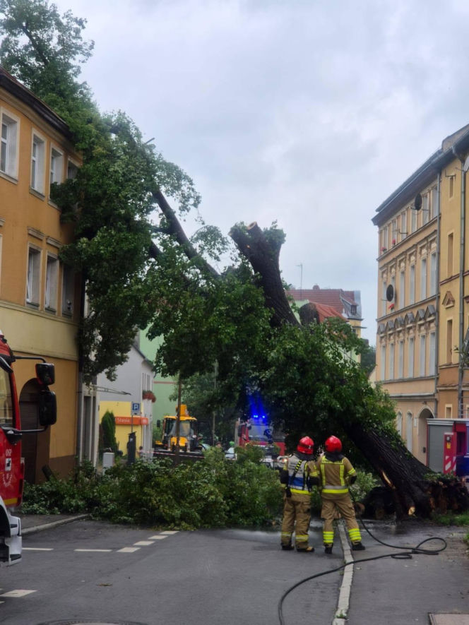 Burze spustoszyły Dolny Śląsk. Setki interwencji strażaków i ewakuacja obozów harcerskich