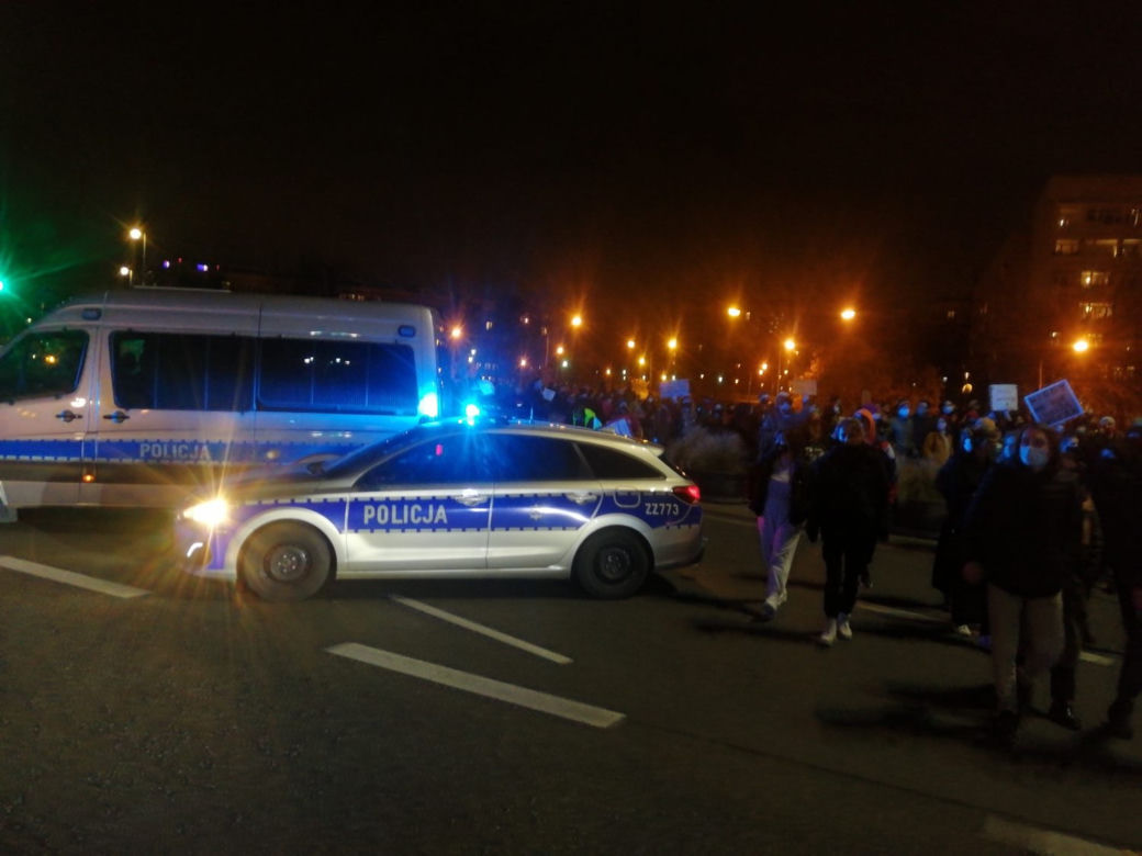 Blokada Trasy Łazienkowskiej