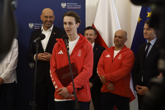 Kacper Tomasiak, Władimir Semirunnij i inni na spotkaniu u Ministra Sportu