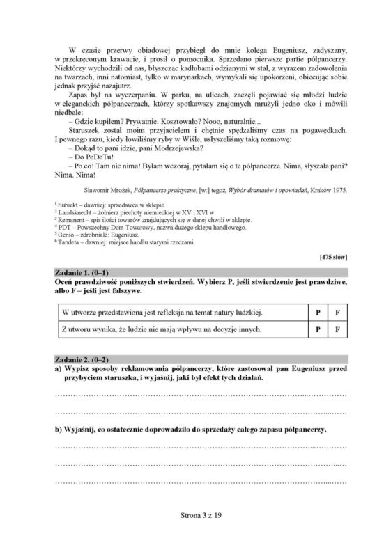 Egzamin ósmoklasisty 2019. Sprawdź przykładowe arkusze