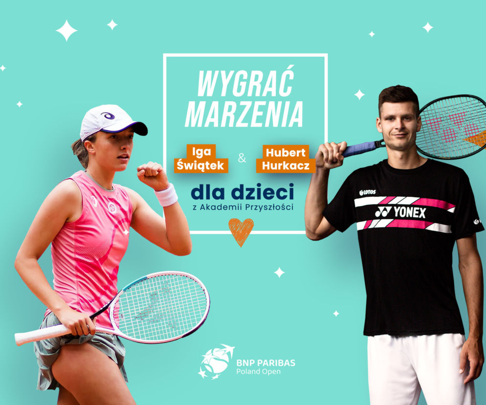 Iga Świątek i Hubert Hurkacz zagrają mecz dla dzieci. Kiedy? Czy są bilety?