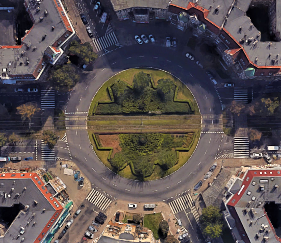 Szczecin w szczególe według Google Earth