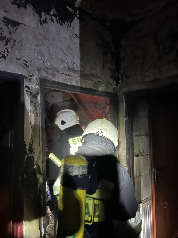 Pożar domu dziecka w Klęczanach