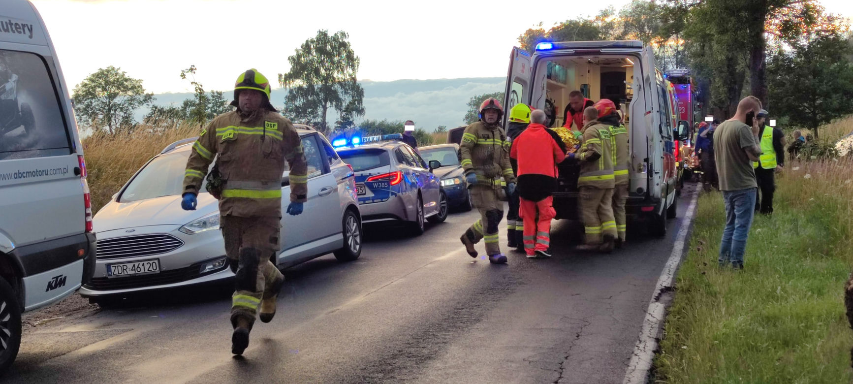 Wypadek w pobliżu Drawska Pomorskiego