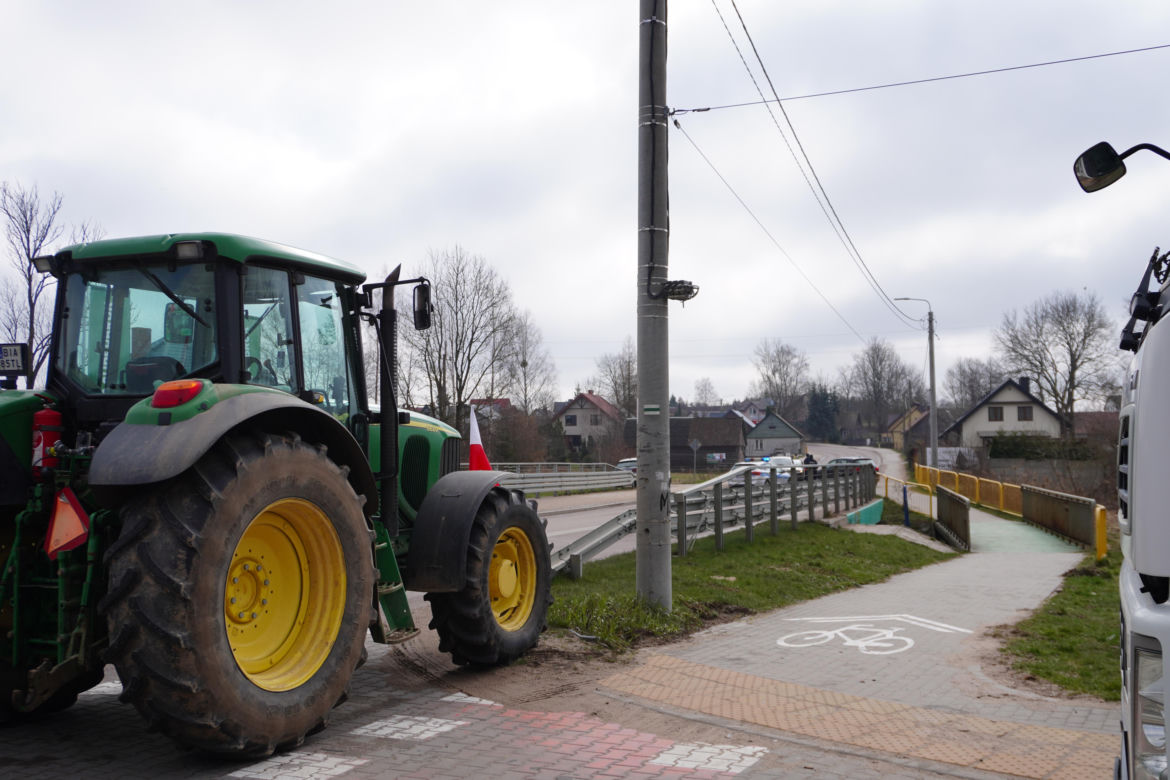 Protest rolników wokół Białegostoku - 20 marca 2024