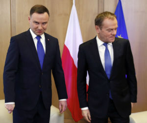 Spotkanie Dudy z Tuskiem
