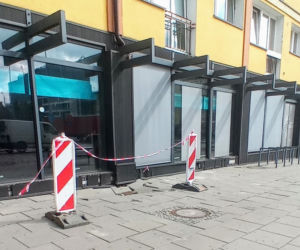 Niebezpieczne zapadliska na ulicy Tkackiej