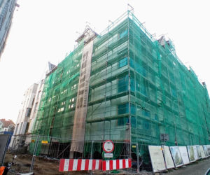 Budowa hotelu na Podzamczu - listopad 2020