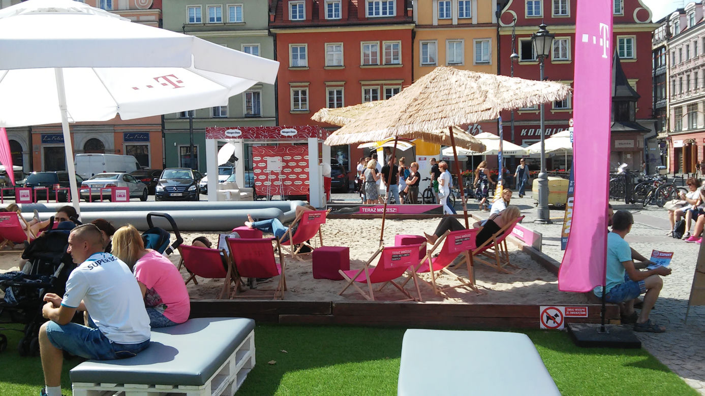 Plaża Nowych Horyzontów na placu Solnym