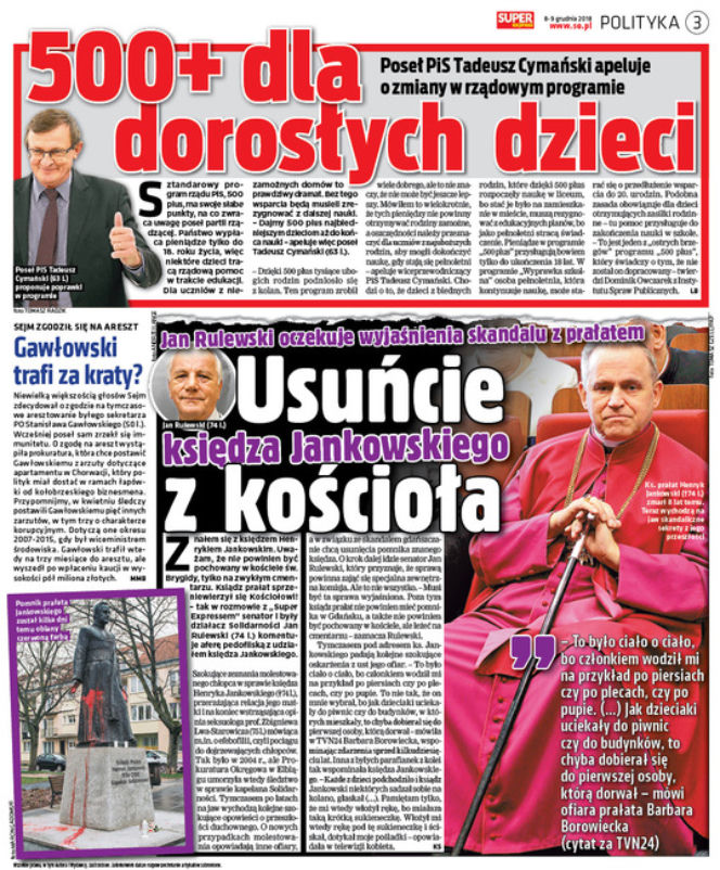 Polacy żądają: Zburzcie pomnik prałata Jankowskiego