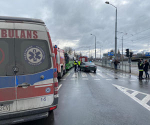 Autobus PKS wjechał w tył drugiego na ul. Gdańskiej w Szczecinie