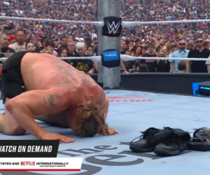 Brock Lesnar we łzach pożegnał się z kibicami