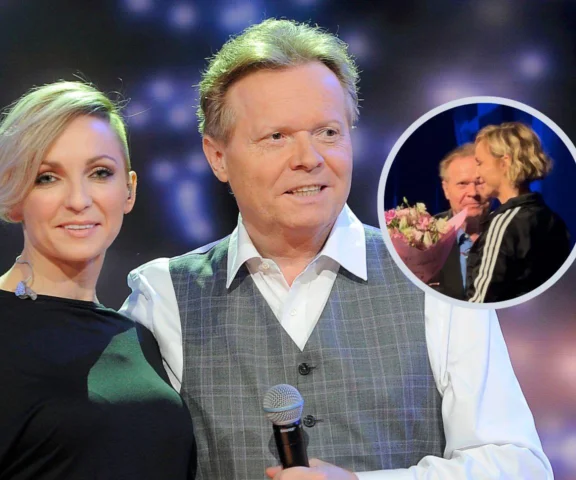 Michał Bajor wskoczył na scenę do Wyszkoni! Zaskoczył ją samą 