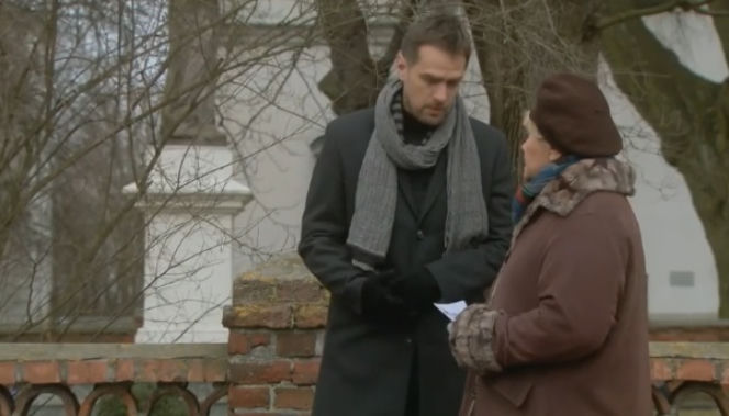 	M jak miłość odc. 1065. Michał Łagoda (Paweł Okraska), Barbara Mostowiak (Teresa Lipowska)