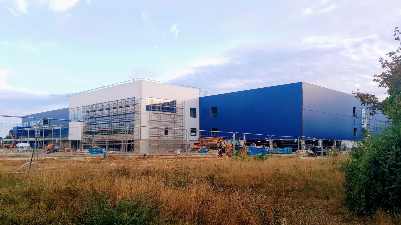 Budowa sklepu IKEA w Szczecinie - sierpień 2020