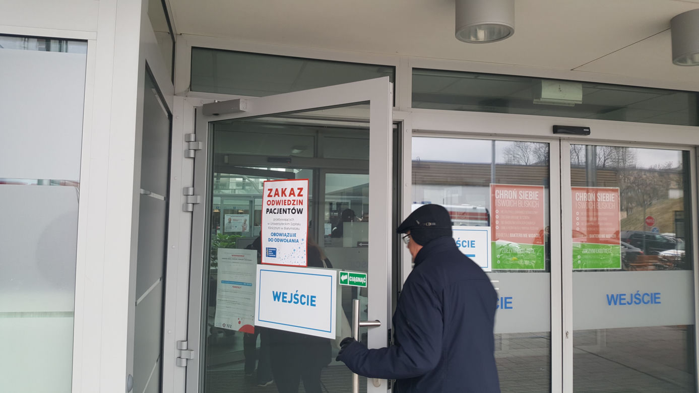 Białystok. Zakaz odwiedzin w Uniwersyteckim Szpitalu Klinicznym