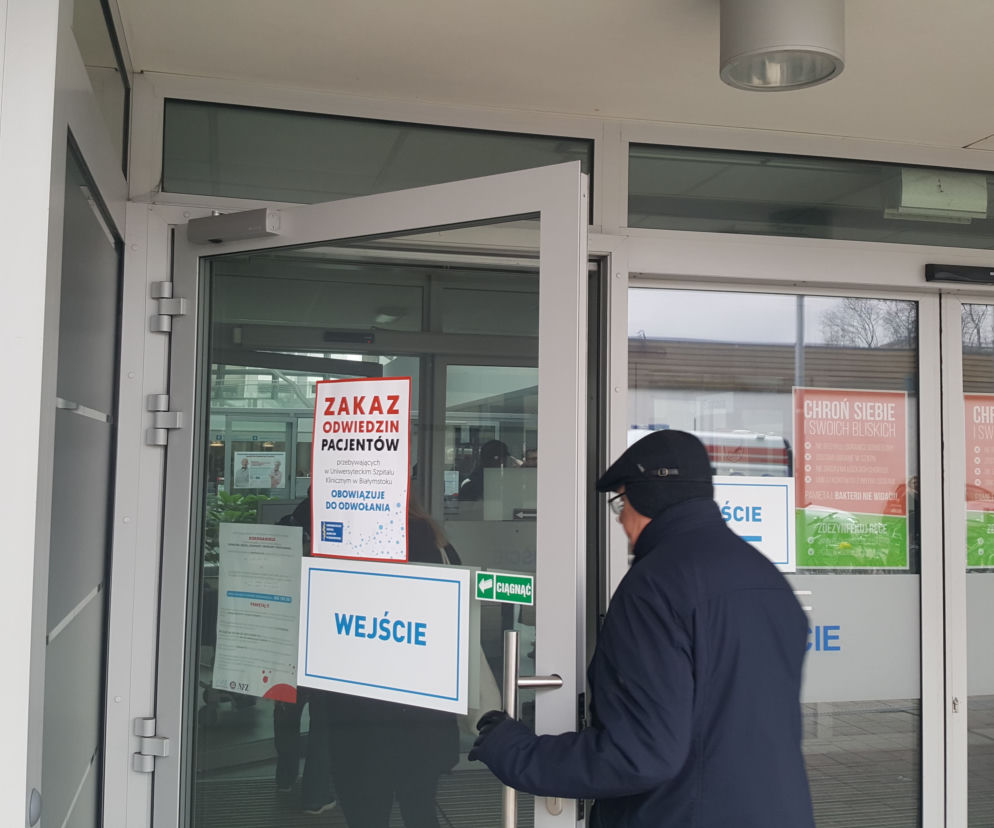 Białystok. Zakaz odwiedzin w Uniwersyteckim Szpitalu Klinicznym