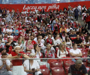 Kibice na meczu Polska-Nigeria