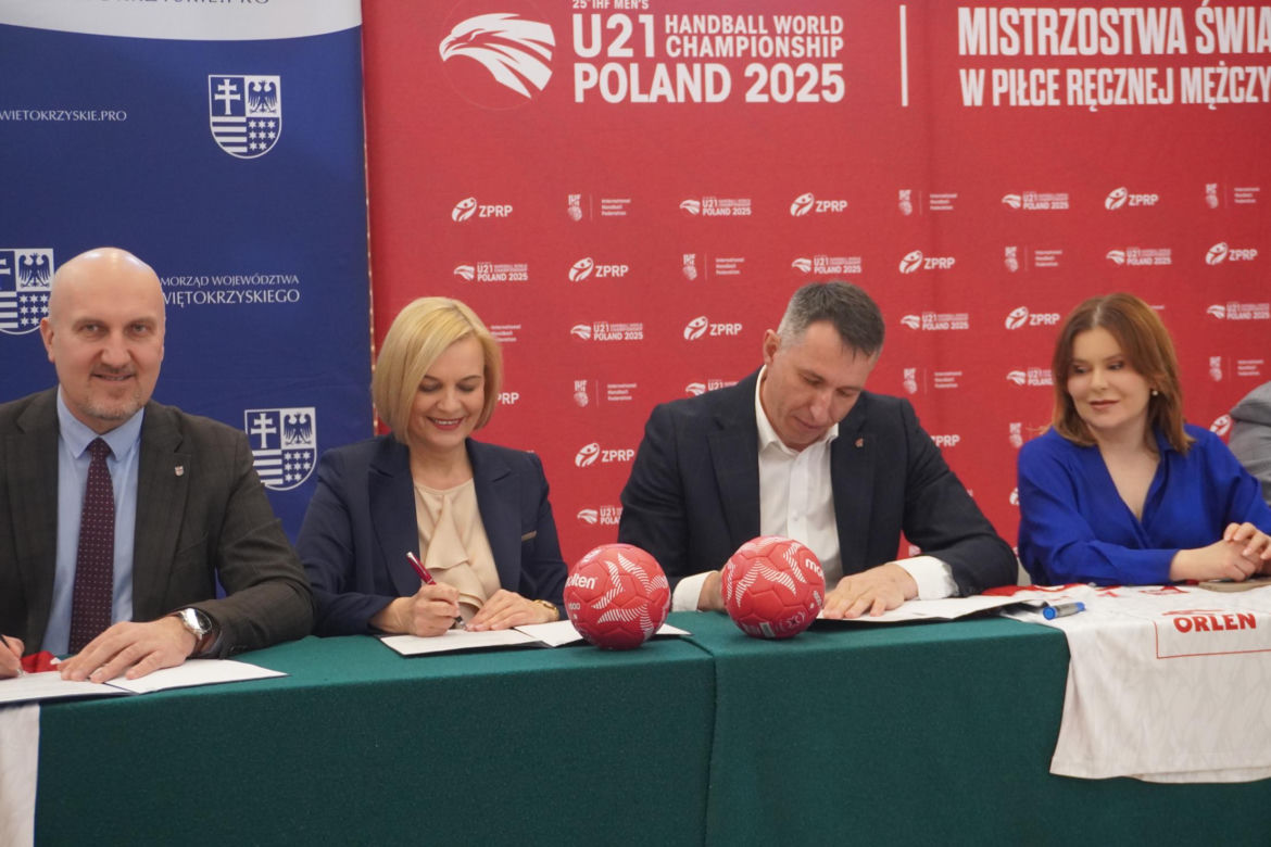 Konferencja w sprawie MŚ piłkarzy ręcznych U-21 w Kielcach