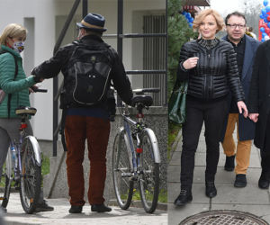 Syn Moniki Zamachowskiej rozwozi jedzenie na pożyczonym rowerze