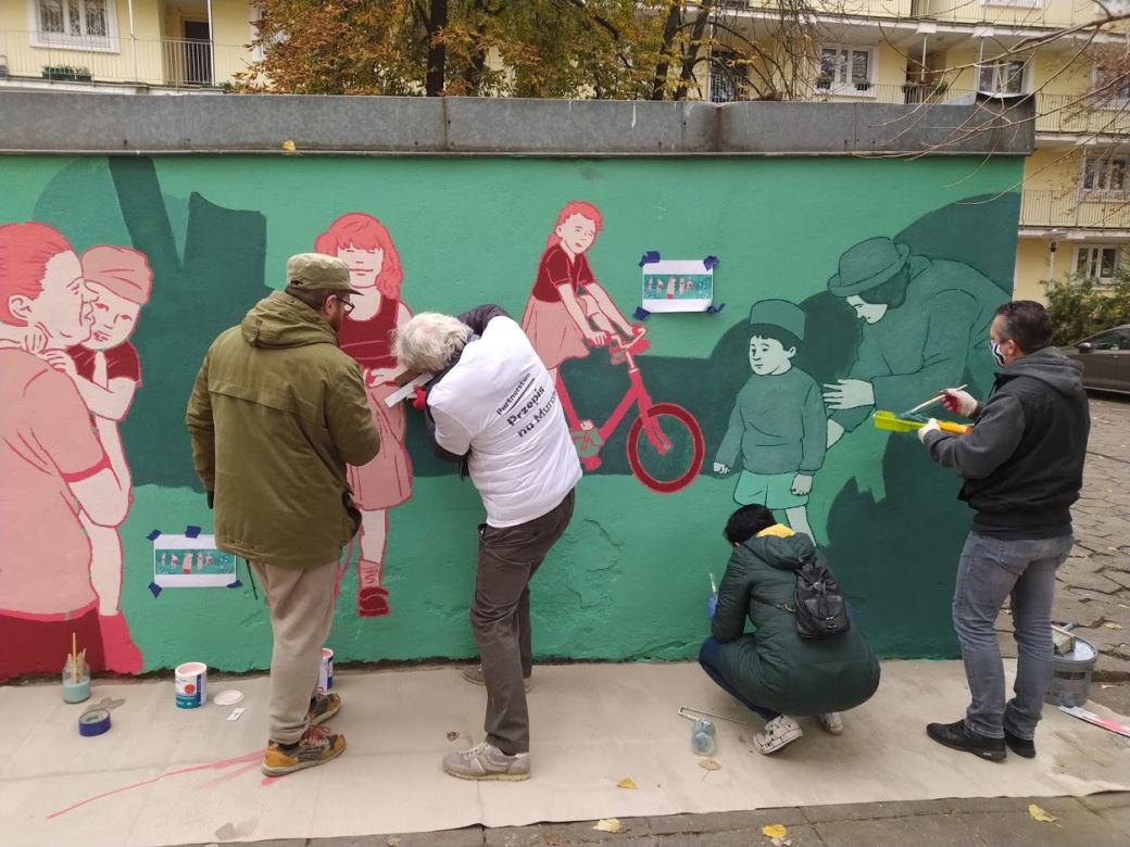 "Dzieci Muranowa" - wyjątkowy mural, który powstał na podstawie archiwalnych zdjęć!