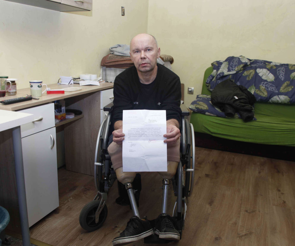 Inwalida niedługo zostanie na bruku