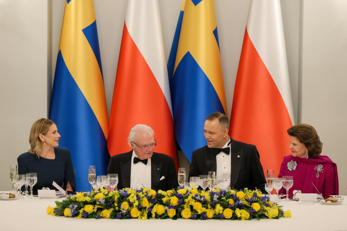 Obiad na cześć szwedzkiej pary królewskiej