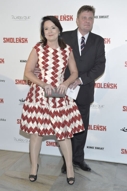 Danuta Holecka z mężem