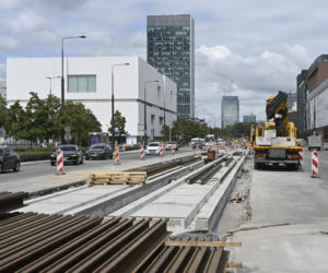 Remontowana Marszałkowska w 2025 r.