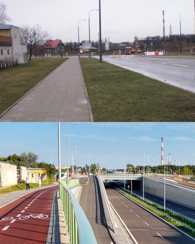 Trasa Niepodległości KIEDYŚ i TERAZ. Porównanie!