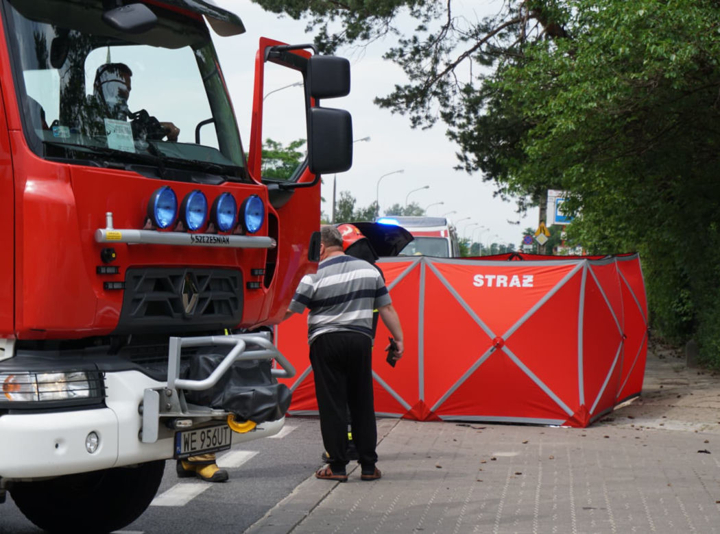 Śmiertelny wypadek z udziałem motocyklisty w Radości