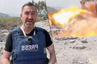 Reporter wojenny oszukał przeznaczenie! Wideo mrozi krew w żyłach