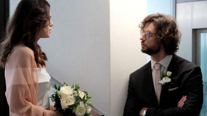 M jak miłość odc. 1924. Kasia (Paulina Lasota), Mariusz (Mateusz Mosiewicz)