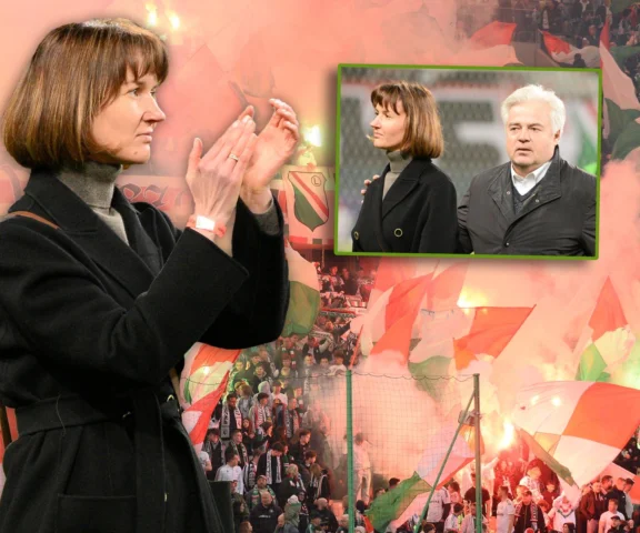 Dzień po pogrzebie rodzina Jacka Magiery na meczu Legii