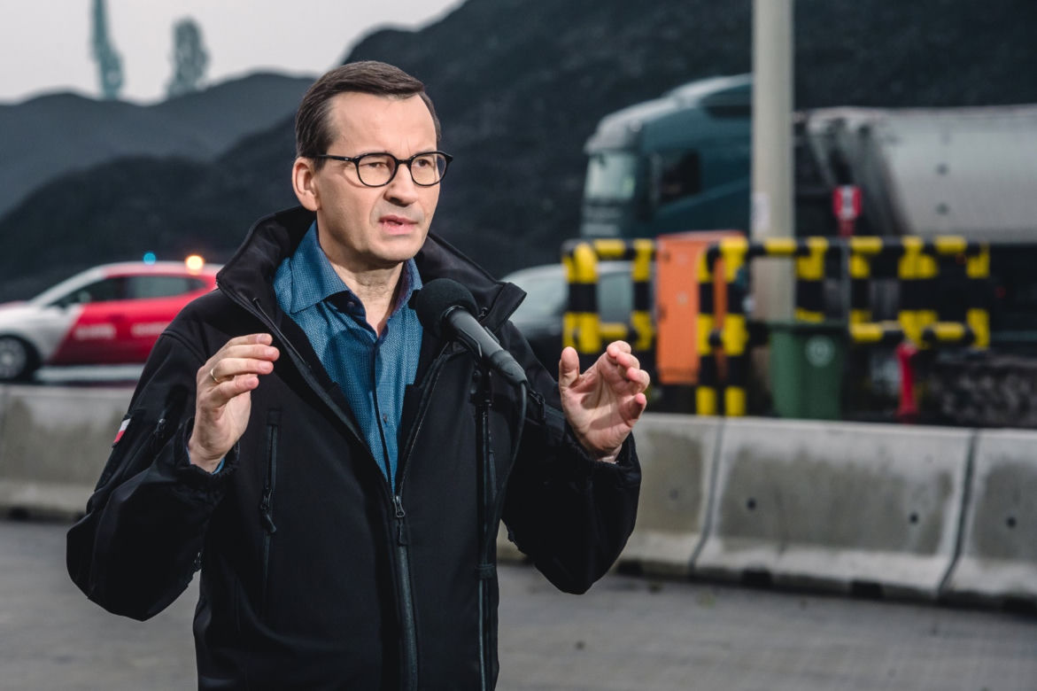 Premier w Gdańsku. Morawiecki sprawdził węgiel