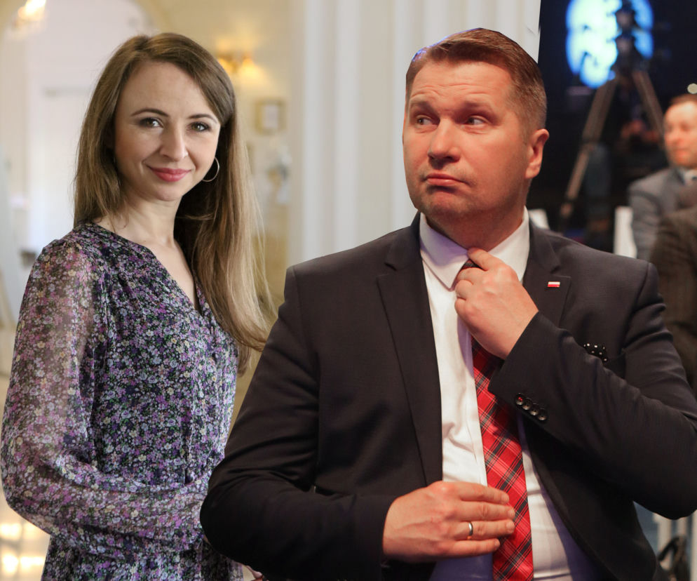 Minister Czarnek i posłanka Agnieszka Dziemianowicz- Bąk 
