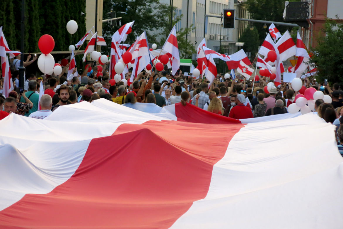 Marsz Solidarni z Białorusią w Białymstoku