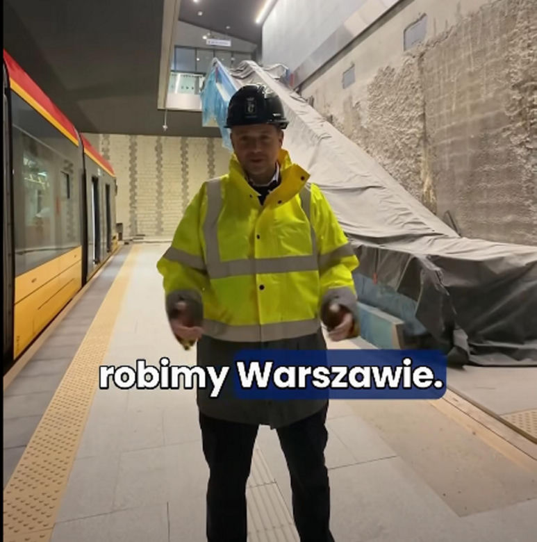 Tramwaje już jeżdżą pierwszym podziemnym tunelem tramwajowym w Warszawie
