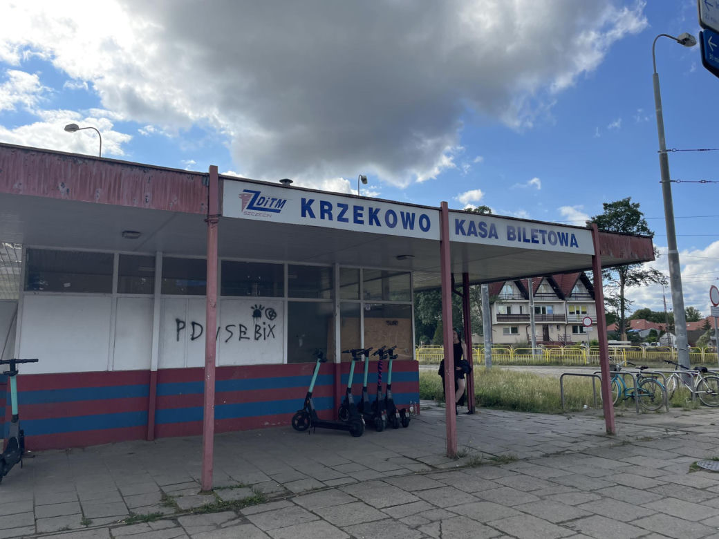 Pętla Krzekowo zburzona 